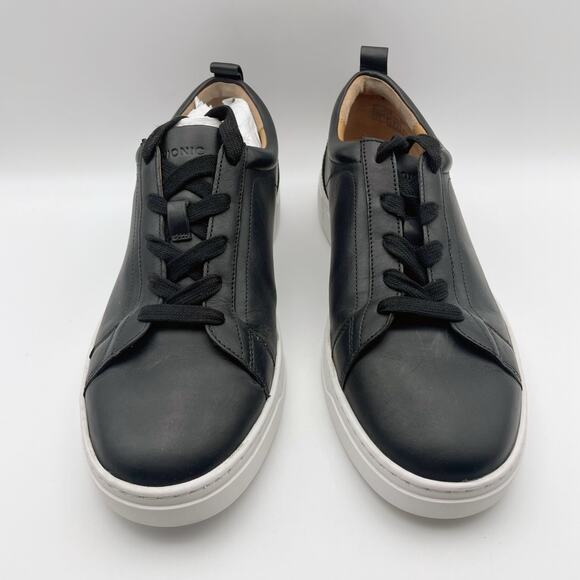 Vionic Mens Lucas Sneaker US 8vM EU 41 Black White Leather NIB - Picture 6 of 12